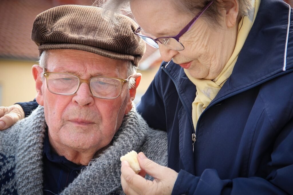 old, man, woman